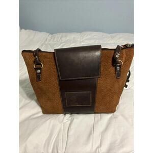 Frontera Wingshooting Leather And Suede purse From Argentina NWT